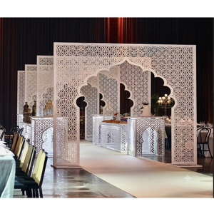 Arco Blanco Marroquí para Entrada de Boda, Decoración de Pasillo de Boda de Lujo al por Mayor, Compre Paneles de Arco Metálico Modular Personalizados - Product Image 3