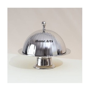 Fabulous Design Stainless Steel Dessert Tray With <b>Dome</b> Round Shape Customized Size <b>Cake</b> Server With <b>Dome</b> - Product Image 1