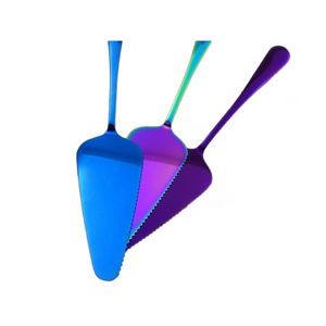 Bright Collection Ensemble couteau et serveur à gâteau 2 pièces en acier inoxydable de meilleure qualité avec vernis mat avec poignée en perles - Product Image 5