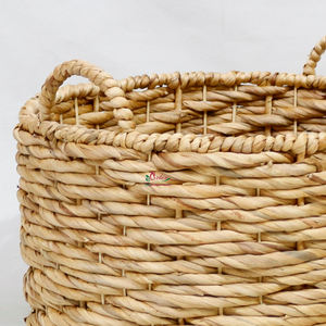 Artex Dong Thap Decorative Unique Natural <b>Water</b> Hyacinth Rope Storage Baskets Handwoven Wicker <b>Containers</b> for Home and Gift Use - Product Image 6