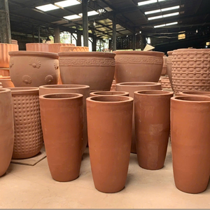 Vase extérieur en céramique classique de haute qualité grands Pots de fleurs en terre cuite et jardinières Dolomite Wash Style classique haute visibilité - Product Image 4