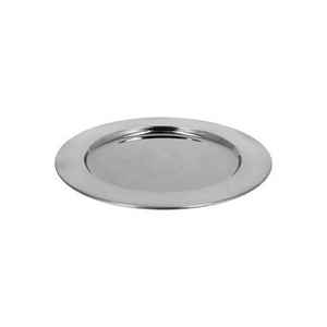 Assiette de présentation légère en acier inoxydable 304, finition polie, pour table, banquet, mariage, service de nourriture - Product Image 1