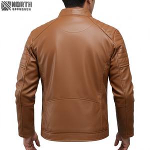 Veste de baseball de haute qualité pour hommes manteau en cuir Letterman en gros avec décoration brodée Racer Bomber Jacket personnalisé - Product Image 2