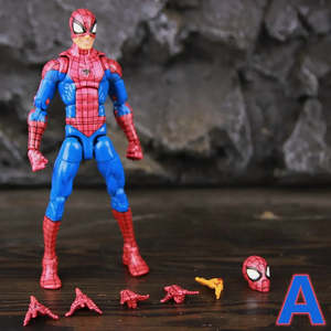 Set de Figuras de Acción de Spider-Man Clásico de Marvel, Nuevo Modelo de Juguete de Plástico con Diseño de Personajes, Accesorios de Anime - Product Image 1