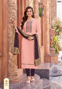 ชุดคุर्ติผู้หญิงงานปักมือลายทอผ้าเรยอนดีไซน์ล่าสุด สไตล์อินเดีย สำหรับโอกาสพิเศษ - Product Image 2