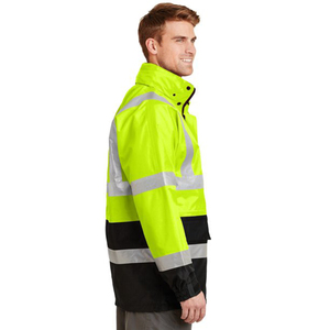 Veste de travail d'hiver pour hommes Vêtements de sécurité réfléchissants haute visibilité Classe 3 pour le travail et la sécurité Veste de travail de sécurité - Product Image 3