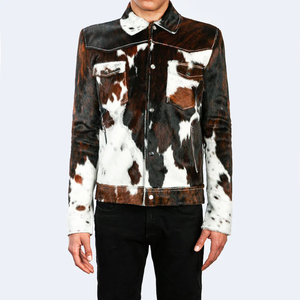 Men's Winter Leather <b>Jacket</b> for man Custom Soft Durable Cowhide Denim High Street Style <b>Slim</b> <b>Fit</b> Hot Selling Wholesale <b>Jackets</b> - Product Image 1