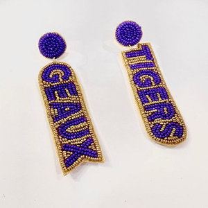 Dernières Sports Collection 2023 Vente chaude Indien Broderie à la main Boucles d'oreilles perlées Pattes Graine Perlée Boucles d'oreilles pendantes - Product Image 2