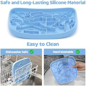 HILIM Pet calming <b>silicone</b> licking <b>mat</b> slow feeder reduces anxiety improves digestion safe dishwasher design non slip - Product Image 5