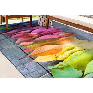 Autumn Colorful Leaves <b>Rug</b>, Printed <b>Rug</b> for Modern Farmhouse Decor,Luxury <b>Velvet</b> <b>Rug</b> - Product Image 4