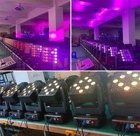 Luz de Cabeza Móvil LED RGBW 4 en 1 de 25x12W con Matriz de 7 Haces, Ángulo de 0-100%, Dimmer y Mapeo de Píxeles DMX