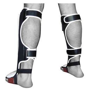 Kick boxe entraînement personnalisé en gros protège-tibia en cuir véritable Muay Thai protège-tibia - Product Image 3