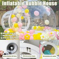 Tente à bulles gonflable en PVC de haute qualité et durable, décoration d'ambiance romantique de fête de pelouse extérieure