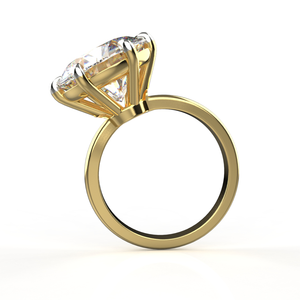 Avarta Jewellery Bague Moissanite Solitaire en or 14 carats 5 carats - Product Image 1