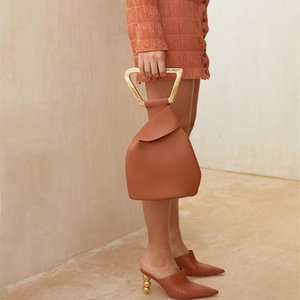 Borsa a Tracolla Vintage di Lusso per Donna in Pelle PU con Manico in Acrilico Impermeabile Elegante Fodera in Poliestere Interno con Scomparto - Product Image 4