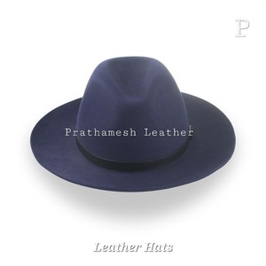 หมวกเฟโดราหนังแท้สำหรับผู้ชายผู้หญิงหมวกคาวบอยตะวันตกคลาสสิกทำมือทนทานแบบทันสมัยเหมาะสำหรับผู้ชายทุกฤดูกาล - Product Image 5