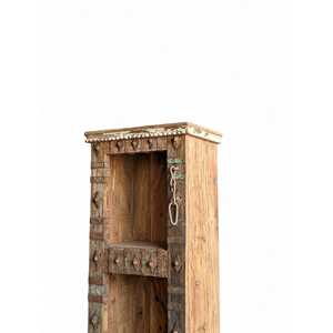 <b>Rustic</b> Wooden <b>Bookshelf</b> for Home Office Living Room Bedroom School Hotel with Durable Metal Cabinet Design - Product Image 3