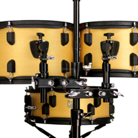 Beatello Jaune Instruments de Percussion Batterie Silencieuse Acoustique Professionnelle Complète pour Adultes