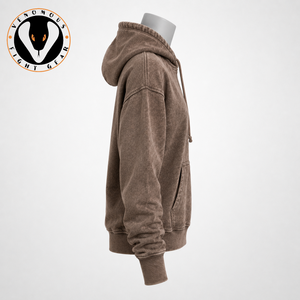 Sweat à capuche délavé pour femme, avec texture usée, coupe décontractée et confort doux pour un style streetwear moderne et quotidien. - Product Image 2