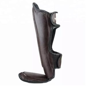 GAF Mma Protège-tibias Sac en cuir noir Profession Boxe Protège-tibias Muay Thai Combat Hommes Haute Qualité Adulte - Product Image 6