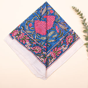 Soft Cotton Ethnic Printed Bandana <b>Square</b> Multi-Colour <b>Scarf</b> for Unisex Four Seasons Fashion & Outdoor Use for Daily Wear - Product Image 1