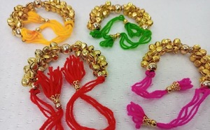 100X Sangeet mehendi ganey dosti GANA maiyo แจกของรางวัล-เครื่องประดับงานแต่งงานของอินเดีย punjabi-hathool kaleera-สร้อยข้อมือ - Product Image 3