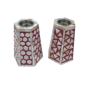 Set Of 2 Bone Inlay Wood <b>Bakhoor</b> Burner Trending Design Round Shape <b>Oud</b> Burner From Best Exporter In India - Product Image 1