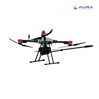 Drone de nettoyage de vitres haute pression commercial AURA ST-W80 UAV, haute productivité, design pliable pour façade de bâtiment de grande hauteur