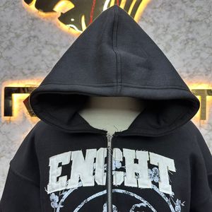 Sweat à capuche zippé avec logo personnalisé le plus demandé Puff Printed fabriqué en usine prix bon marché sweats à capuche pour hommes vente à chaud - Product Image 3