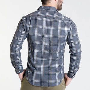 Chemise en flanelle à carreaux classique décontractée à manches longues, boutonnée, douce et confortable, à porter tous les jours, pour toutes les saisons - Product Image 2