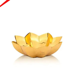 Bol de service à salade brillant au design éblouissant 2026, en forme de lotus, décoration de table, vaisselle de haute qualité, bols décoratifs - Product Image 1