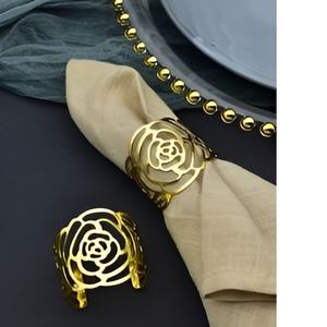 Modern Silver Plated Round Napkin Ring <b>Table</b> <b>Decoration</b> & <b>Accessories</b> Handmade Silver Napkin Rings Brass Wire Napkin Rings - Product Image 1