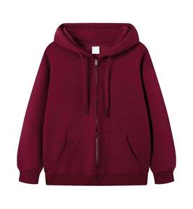 Sudadera con capucha de mezcla de algodón de gran tamaño para hombre Sudadera holgada con hombros caídos y logotipo personalizado Conceptos básicos de invierno - Product Image 1