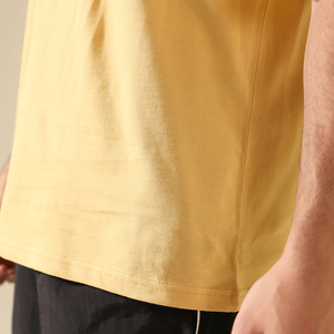 Camiseta de verano de manga corta para hombre de gran tamaño 100% algodón de secado rápido y logotipo personalizado de alta calidad liso con patrón sólido - Product Image 5