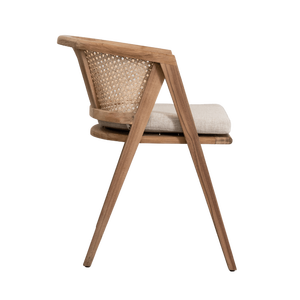 Chaise longue moderne en bois et rotin pour salle à manger, salon, balcon, appartement, hôtel, loisirs, canapé-chaise à bascule - Product Image 4