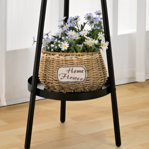 Soporte de ropa de metal independiente moderno, organizador de almacenamiento de muebles para el hogar OEM para el hogar, lavandería, diseño de entrada, Shopee Factory - Product Image 3