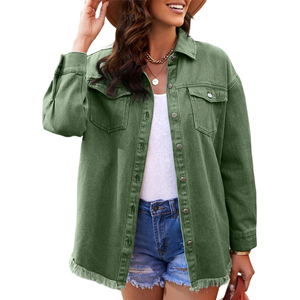 Vente en gros de vestes décontractées en jean pour femmes Vestes en jean durables de haute qualité pour femmes - Product Image 5