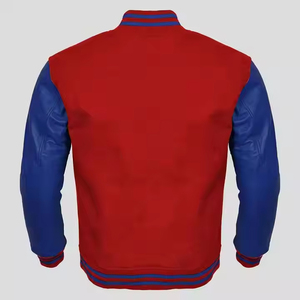 Customizable <b>Men's</b> <b>Long</b> Sleeve Embroidered Woolen Varsity Letterman Design Latest Formal Winter Baseball Stand Collar <b>Jacket</b> - Product Image 2