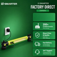 Lampe de travail magnétique pliable rechargeable par USB, 1200LM, lampe d'inspection LED COB, corps en ABS pour atelier de réparation