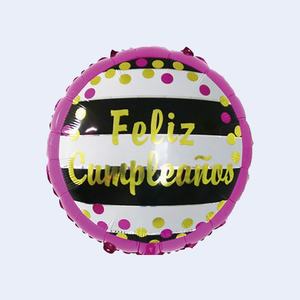 Palloncini in Foil 'Party Love' per Compleanno, 45cm 18in, Confezione da 12 Pezzi - Product Image 1