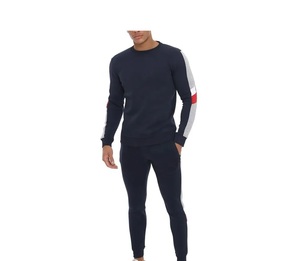 Mono de cuello redondo de Color sólido, mono de estilo con parche de bolsillo, chándales de Primavera de tela ligera para hombres - Product Image 4