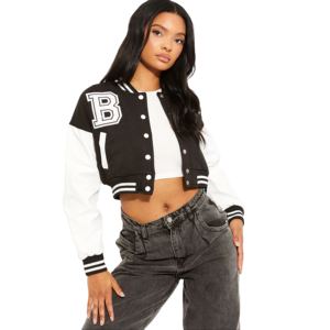 Chaqueta Universitaria Clásica para Mujer, Chaqueta Bomber de Béisbol Elegante, Ropa de Abrigo Informal y Cómoda, Ropa Moderna y a la Moda - Product Image 1