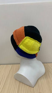 High Quality <b>Winter</b> Plain Dyed Custom Beanie Hat 100% Acrylic Warm Knitted Beanie Custom Logo Wholesale Rate OEM 2025 - Product Image 5