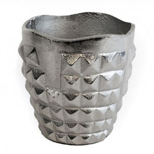 Jarrón de Metal de calidad superior fundido a mano niquelado Venta caliente jarrón decorativo moderno jarrón de decoración hecho a mano - Product Image 4