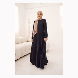 Wholesale Modest Islamic Clothing Luxury Dubai Abaya Turkey <b>Dress</b> Thick Coat <b>for</b> <b>Women</b> <b>Muslim</b> Sparkly Pleated Open Winter Abaya - Product Image 2