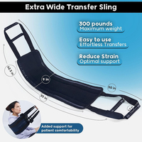 Transfert Sling Personnes âgées handicapées Ascenseur Assist Gait Ceinture Personnes âgées Patient Lift Sling Aide à la mobilité Ceinture de transfert Dispositif de soins à domicile