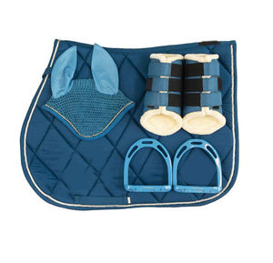 Manta de Silla de Montar Clásica de Mezcla de Algodón y Polialgodón, Resistente, para Salto y Doma, Color Personalizado, Accesorio de Entrenamiento, Relleno de Algodón - Product Image 4