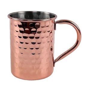 Vaso de Cobre Natural Hecho a Mano con Diseño Moderno Ondulado, Acabado Metálico Mate, Ecológico, para Fiestas y Regalos Empresariales - Product Image 4
