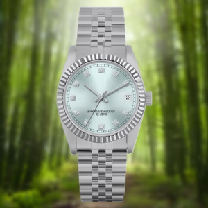Montre analogique Dalia Sh0794Sls argent et bleu avec bracelet en acier inoxydable, modèle Donna Wearability, mouvement à quartz - Product Image 2