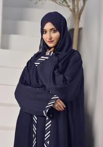 Abaya musulmana de la mejor calidad para mujer 2025 Nueva Abaya elegante de tamaño y colores personalizados para mujer en la mejor tela - Product Image 2